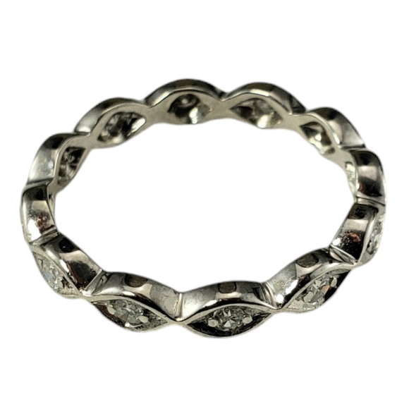 Platinum and Diamond Band Ring Size 6.25 #18737 - Picture 3 of 7